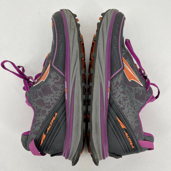 Altra‎ Timp 3 Trail Running Shoes Women's Size 10.5 W Wide Gray Orange Zero Drop - Picture 6 of 10